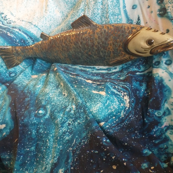 VERY EXQUISITE AND AMPLE CARLOS VILLANUEVA FISH SCULPTURE - Picture 2 of 16